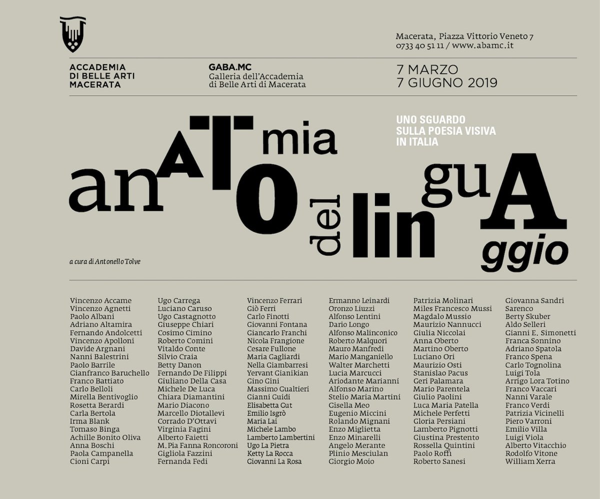 Anatomia del linguaggio. Uno sguardo sulla Poesia Visiva in Italia